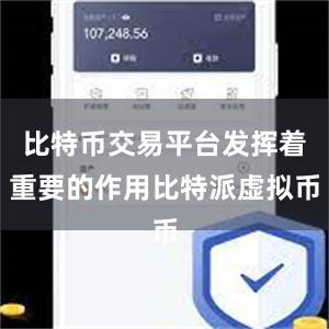 比特币交易平台发挥着重要的作用比特派虚拟币